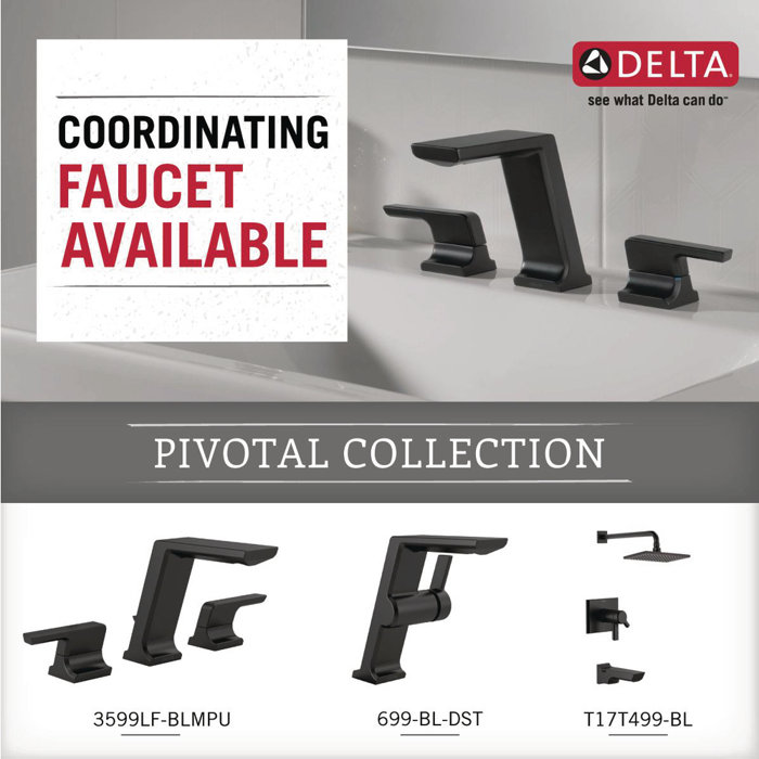 Delta Pivotal Tissue Wall Mount Toilet Paper Holder with Shelf